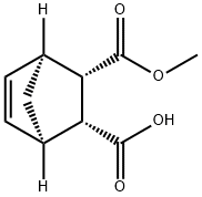 Bicyclo[2.2.1]hept-5-ene-2,3-dicarboxylic acid, 2-methyl ester, (1S,2S,3R,4R)- Struktur