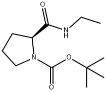 tert-butyl (2S)-2-(ethylcarbamoyl)pyrrolidine-1-carboxylate Struktur