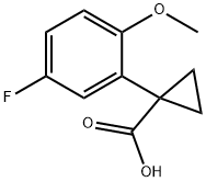 1-(5-fluoro-2-methoxyphenyl)cyclopropane-1-carboxylic acid Struktur