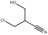 Propanenitrile, 3-chloro-2-(hydroxymethyl)- Struktur