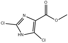 methyl 2,4-dichloro-1H-imidazole-5-carboxylate Struktur