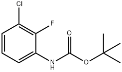 tert-Butyl N-(3-chloro-2-fluorophenyl)carbamate Struktur