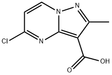 Pyrazolo[1,5-a]pyrimidine-3-carboxylic acid, 5-chloro-2-methyl- Struktur