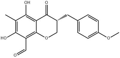 8-formyl ophiopogonanone B Struktur