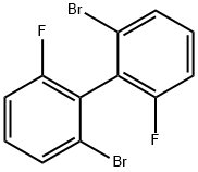 2,2'-Dibromo-6,6'-difluoro-1,1'-biphenyl Struktur