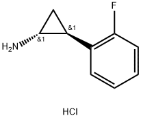 rac-(1R,2S)-2-(2-fluorophenyl)cyclopropan-1-amine hydrochloride Struktur