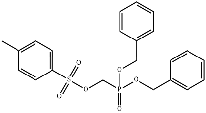 Phosphonic acid, [[[(4-methylphenyl)sulfonyl]oxy]methyl]-, bis(phenylmethyl) ester (9CI) Struktur