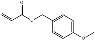 2-Propenoic acid, (4-methoxyphenyl)methyl ester Struktur