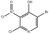 4-Pyridinol, 5-bromo-2-chloro-3-nitro- Struktur