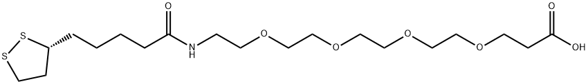 (R)-Lipoamido-PEG4-CH2CH2COOH Struktur