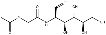 2-Deoxy-2-(2-mercaptoacetamido)glucopyranose Struktur