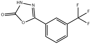 5-[3-(Trifluoromethyl)phenyl]-3H-1,3,4-oxadiazol-2-one Struktur