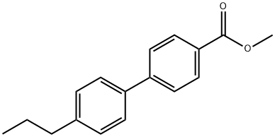 [1,1'-Biphenyl]-4-carboxylic acid, 4'-propyl-, methyl ester Struktur