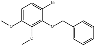 Benzene, 1-bromo-3,4-dimethoxy-2-(phenylmethoxy)- Struktur