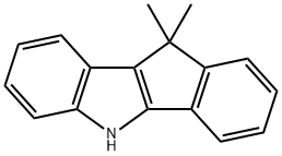 Indeno[1,2-b]indole, 5,10-dihydro-10,10-dimethyl- Struktur