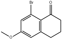 1(2H)-Naphthalenone, 8-bromo-3,4-dihydro-6-methoxy- Struktur