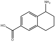 2-Naphthalenecarboxylic acid, 5-amino-5,6,7,8-tetrahydro- Struktur