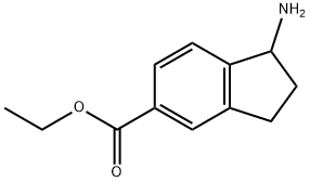 ethyl 1-amino-2,3-dihydro-1H-indene-5-carboxylate Struktur