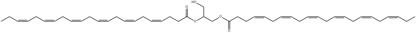 4,7,10,13,16,19-Docosahexaenoic acid, 1-(hydroxymethyl)-1,2-ethanediyl ester, (4Z,4'Z,7Z,7'Z,10Z,10'Z,13Z,13'Z,16Z,16'Z,19Z,19'Z)- (9CI) Struktur