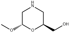 2-Morpholinemethanol,6-methoxy-,(2S,6S)- Struktur