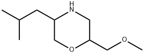 Morpholine, 2-(methoxymethyl)-5-(2-methylpropyl)- Struktur