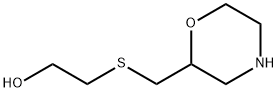 Ethanol,2-[(2-morpholinylmethyl)thio]- Struktur