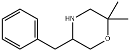 Morpholine, 2,2-dimethyl-5-(phenylmethyl)- Struktur