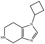 1-CYCLOBUTYL-1H,4H,5H,6H,7H-IMIDAZO[4,5-C]PYRIDINE Struktur