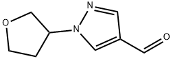 1H-Pyrazole-4-carboxaldehyde, 1-(tetrahydro-3-furanyl)- Struktur