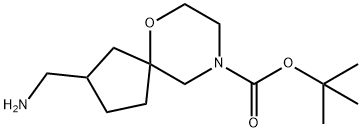 Tert-Butyl 2-(Aminomethyl)-6-Oxa-9-Azaspiro[4.5]Decane-9-Carboxylate(WX100739) Struktur