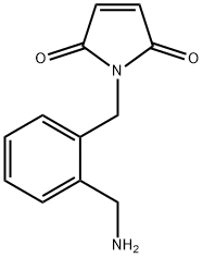 1H-Pyrrole-2,5-dione, 1-[[2-(aminomethyl)phenyl]methyl]- Struktur