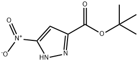 1H-Pyrazole-3-carboxylic acid, 5-nitro-, 1,1-dimethylethyl ester Struktur