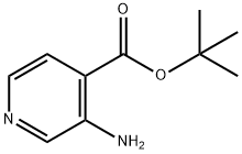 4-Pyridinecarboxylic acid, 3-amino-, 1,1-dimethylethyl ester Struktur