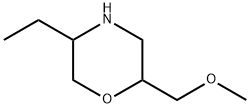 Morpholine, 5-ethyl-2-(methoxymethyl)- Struktur