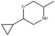 Morpholine, 2-cyclopropyl-5-methyl- Struktur