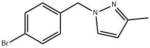 1H-Pyrazole, 1-[(4-bromophenyl)methyl]-3-methyl- Struktur