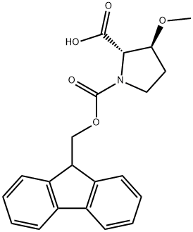 Fmoc-trans-3-Methyl-L-proline Struktur