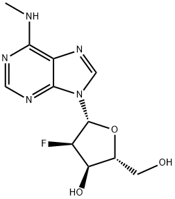 Adenosine, 2'-deoxy-2'-fluoro-N-methyl- Struktur