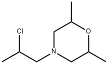 Morpholine,4-(2-chloropropyl)-2,6-dimethyl- Struktur