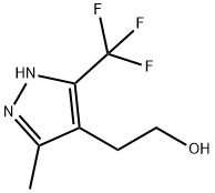 1H-Pyrazole-4-ethanol, 3-methyl-5-(trifluoromethyl)- Struktur