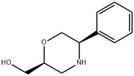 2-Morpholinemethanol, 5-phenyl-, (2S,5R)- Struktur