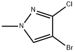 4-Bromo-3-chloro-1-methyl-1H-pyrazole Struktur