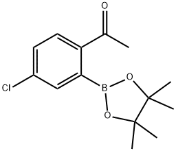 Ethanone, 1-[4-chloro-2-(4,4,5,5-tetramethyl-1,3,2-dioxaborolan-2-yl)phenyl]- Struktur