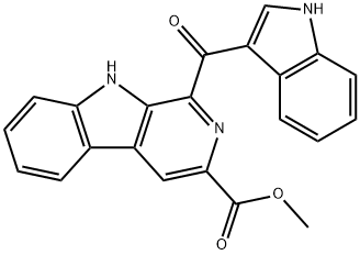 methyl 1-(1H-indole-3-carbonyl)-9H-pyrido[3,4-b]indole-3-carboxylate Struktur