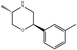 Morpholine, 5-methyl-2-(3-methylphenyl)-,(2R,5S)- Struktur