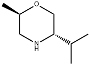 Morpholine, 2-methyl-5-(1-methylethyl)-, (2R,5S)- Struktur