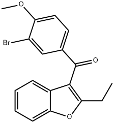 (3-Bromo-4-methoxyphenyl)(2-ethyl-3-benzofuranyl)methanone