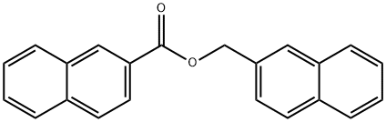 Naphthalene-2-carboxylic acid 2-naphtylmethyl ester Struktur