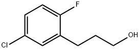 Benzenepropanol, 5-chloro-2-fluoro- Struktur