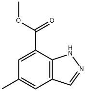 methyl 5-methyl-1H-indazole-7-carboxylate Struktur